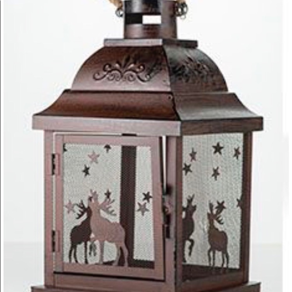 Pink Zebra Stag Lantern Shade